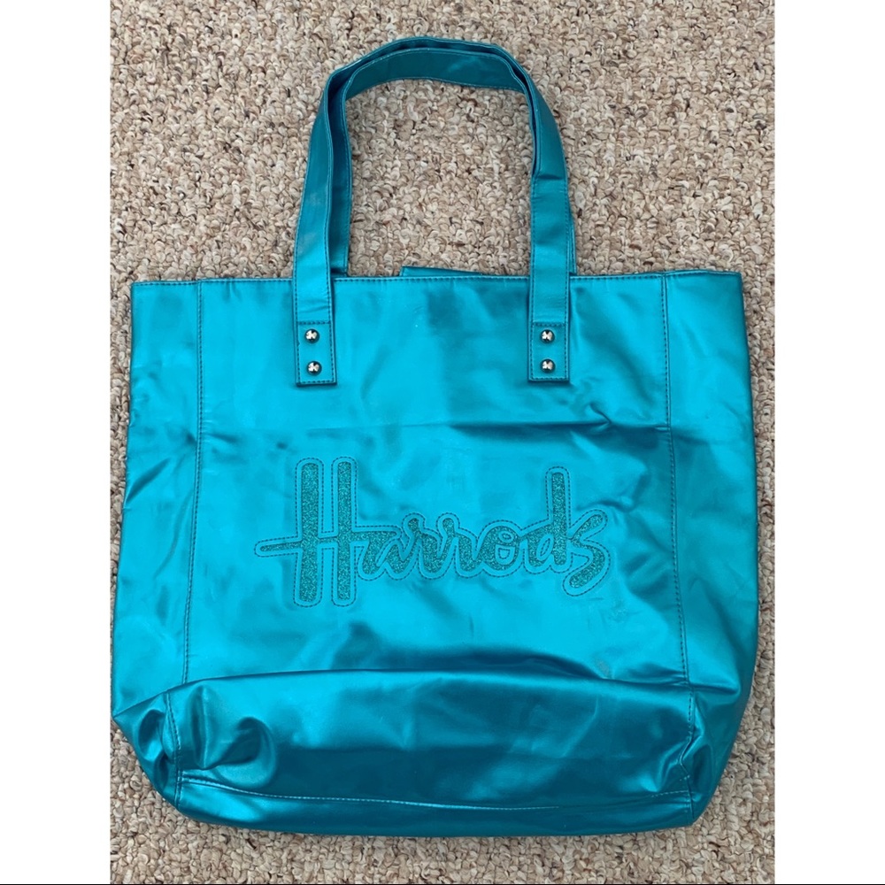 Harrods Limited Blue Tote Bag